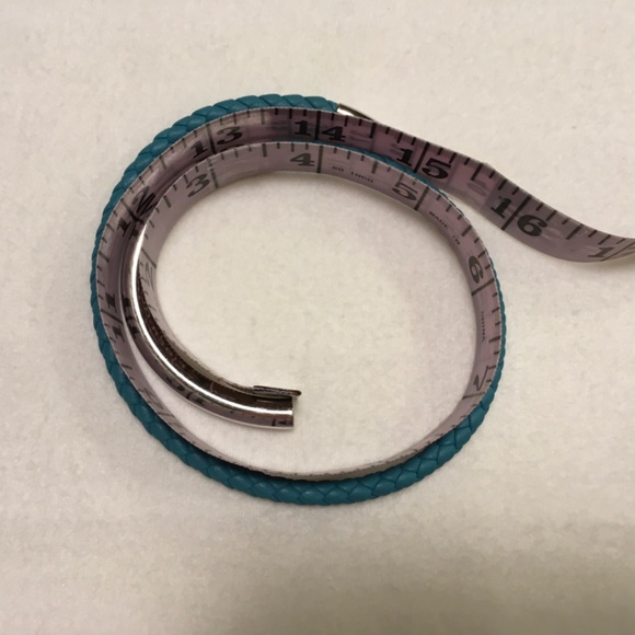 CHRISTOFLE Duo Complice Silver (925)  Leather Wrap Bracelet Turquoise Sm… - Picture 9 of 14